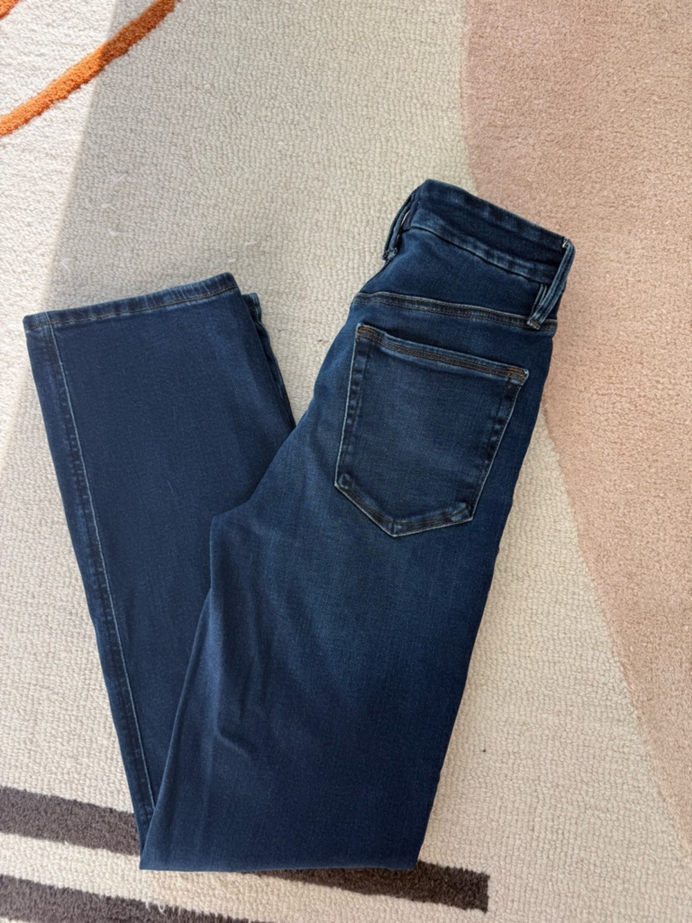 Good American Dark Blue Straight-Leg Jeans - Picture 4 of 4